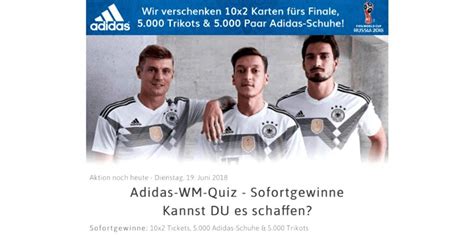 adidas gewinnspiel wm 2018 fake
